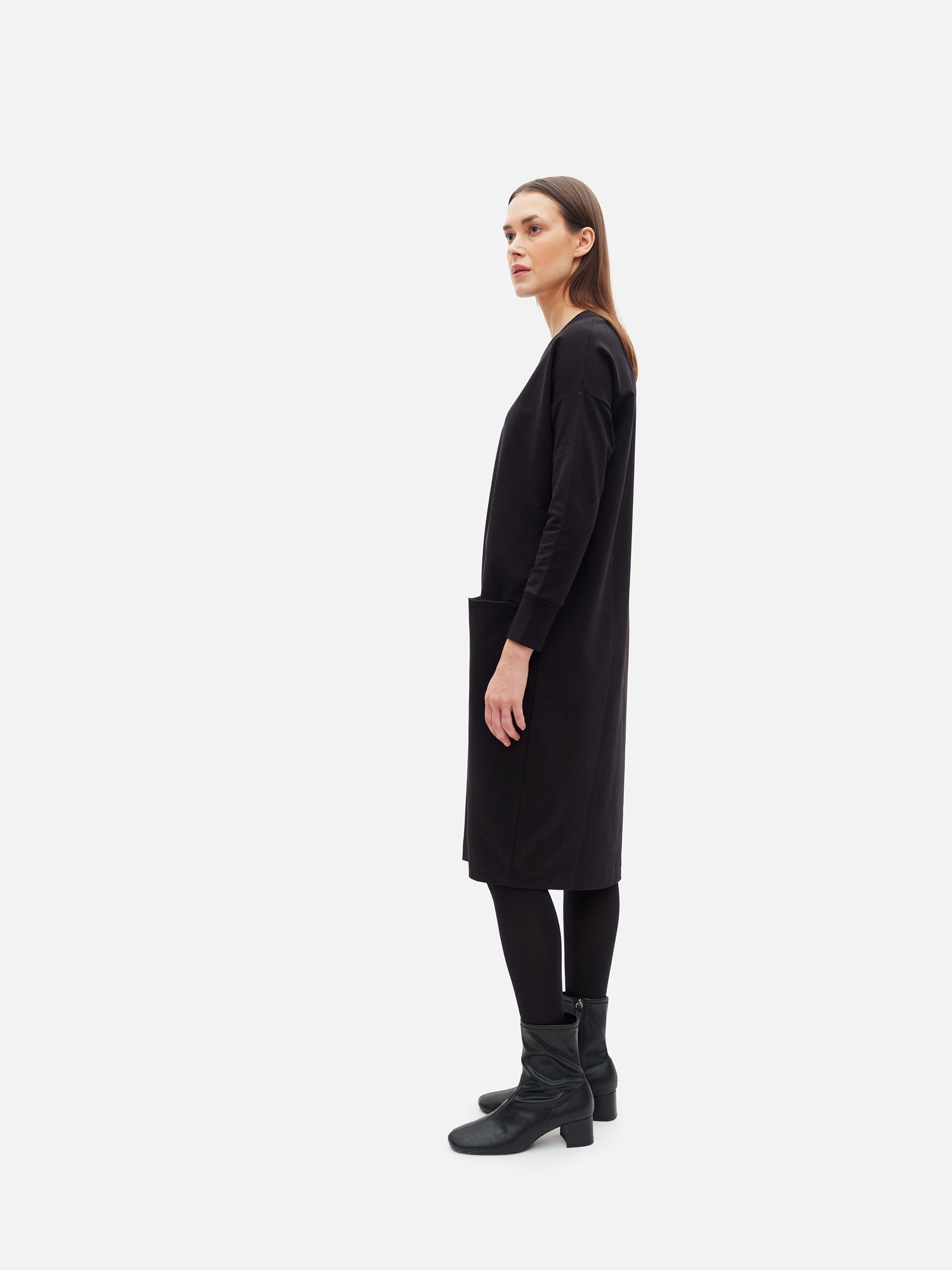 GIANT SPLIT DRESS, Black, Women