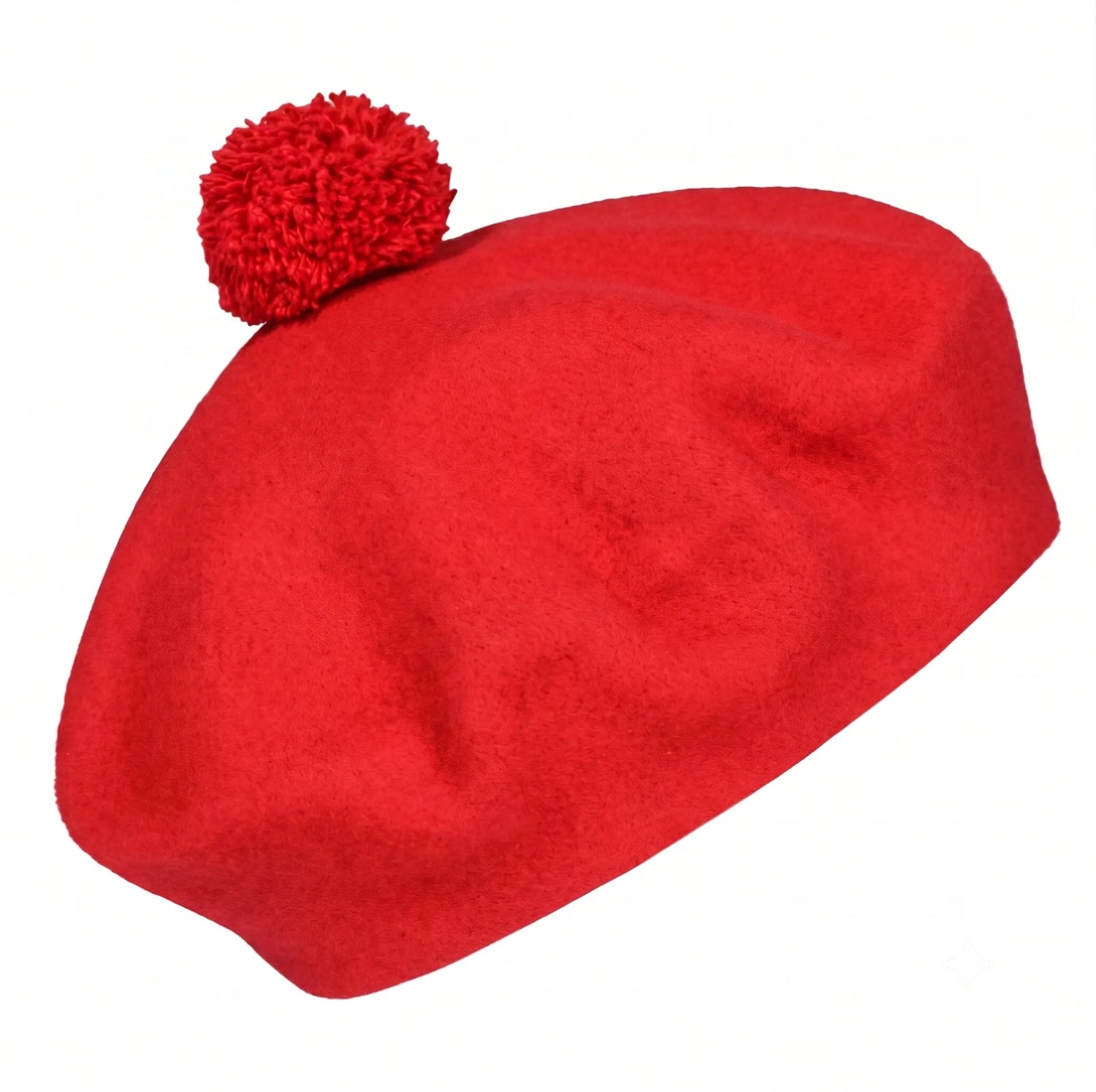 POM POM BERET, Red
