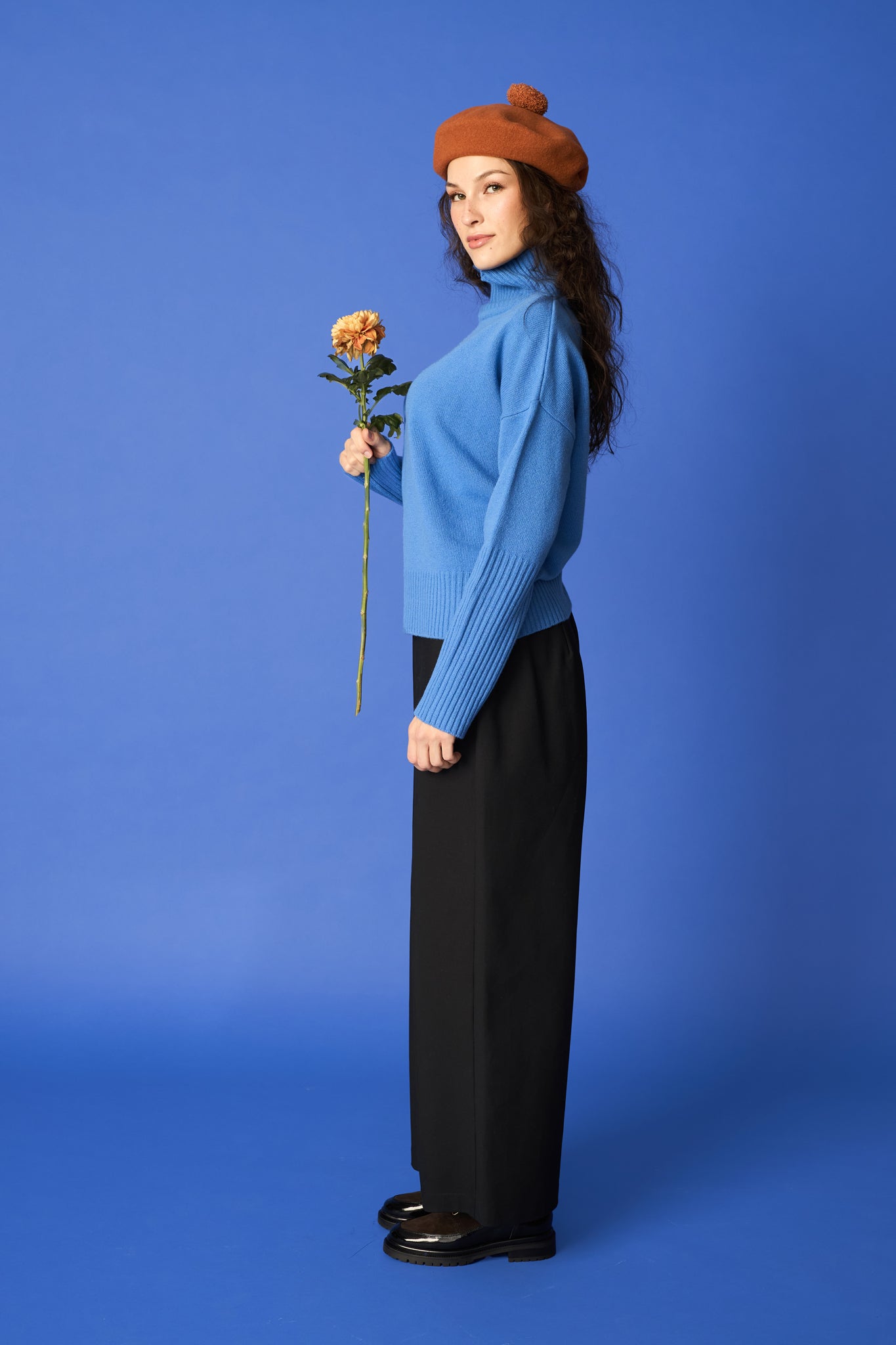 CHUNKY TURTLE KNIT, True Blue