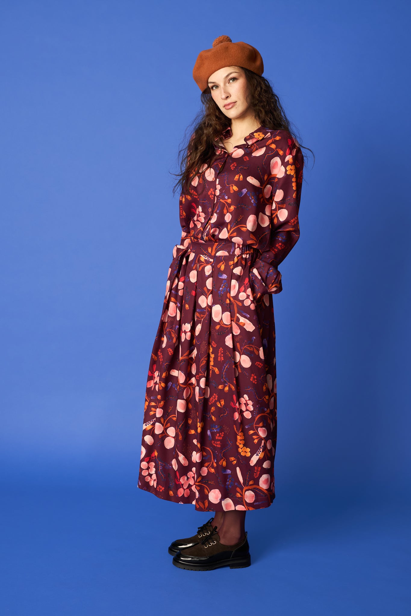 PLEATED SKIRT, Berrycloud