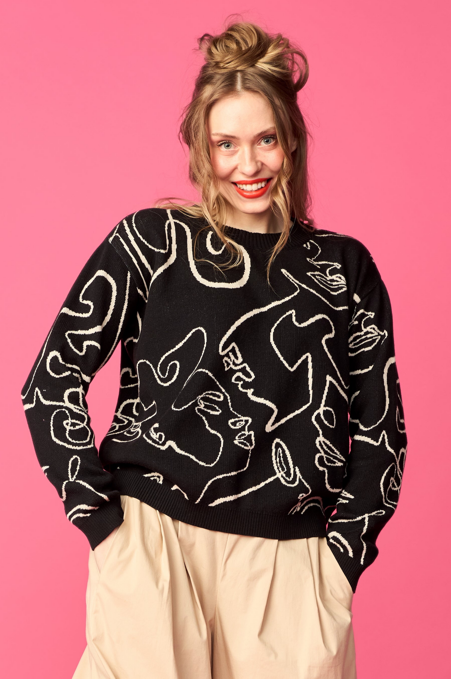 Knit Sweater, Lipstick