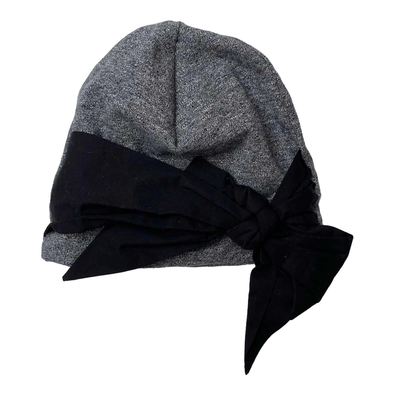 Papu bow beanie, grey/black | 42/46