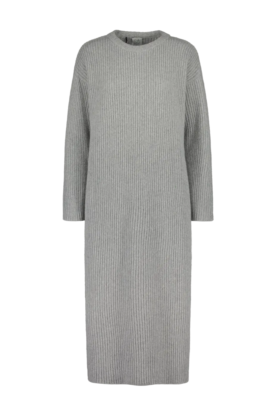 RIB KNIT DRESS, Melange Grey MELANGE GREY