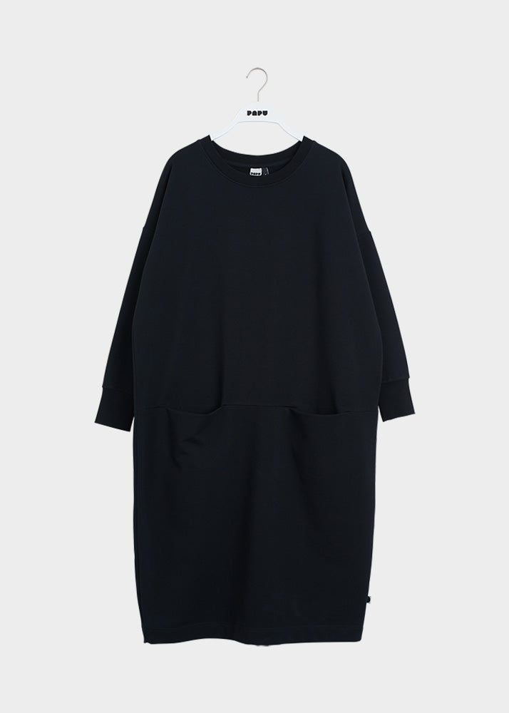 GIANT SPLIT DRESS, Black, Women