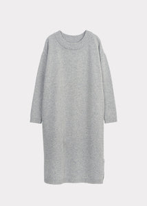 SOFT WOOL DRESS, Melange Grey, Women