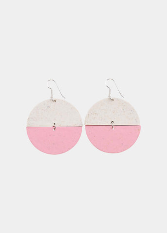 BEANS EARRINGS No.2, First Snow/Cherry Blossom
