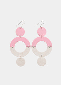 CURVES EARRINGS No.2, Cherry Blossom/First Snow