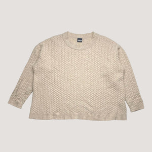 Papu merino and cashmere sweater, wheat | woman XL/XXL
