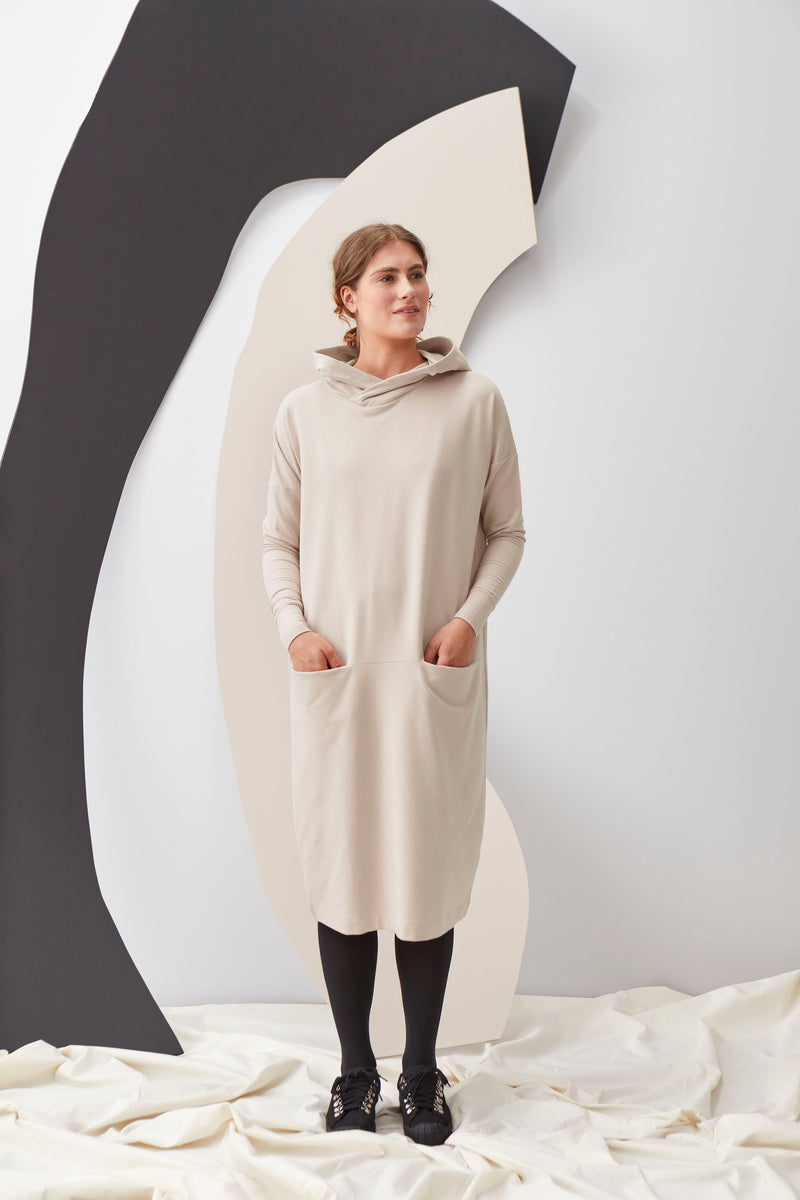 GIANT HOODIE DRESS Sand Women