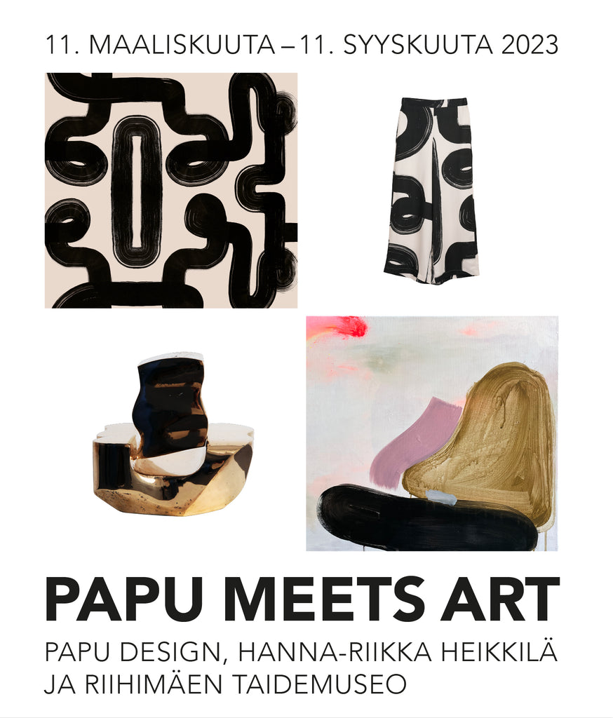 Papu meets art – Papu Design, Hanna-Riikka Heikkilä and Riihimäki Art Museum 11 March–11.9.2023 at Riihimäki Art Museum