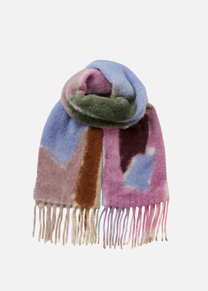 Hand-painted GIANT SOFT SCARF, Deep