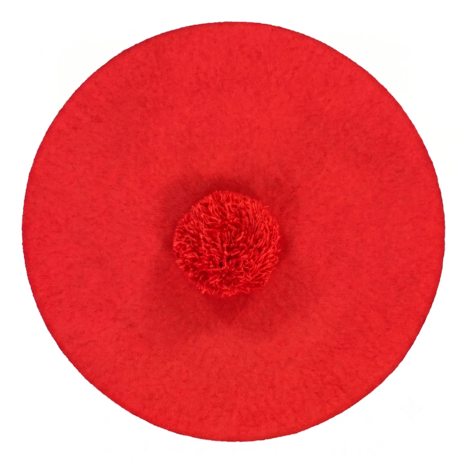 POM POM BERET, Red