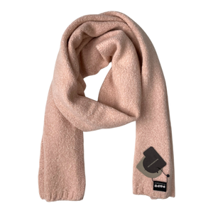 Knitted giant scarf, peach | woman