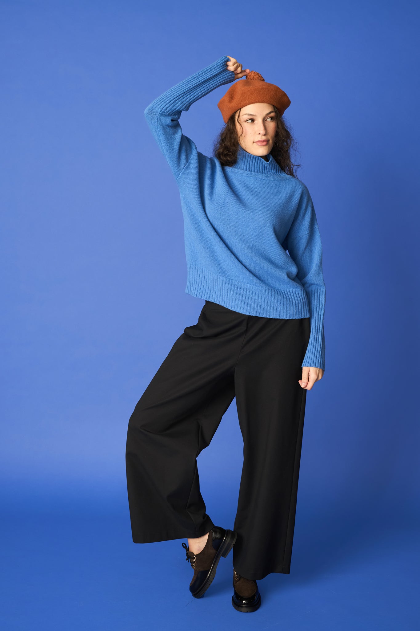 POM POM BERET, Sugar Brown SUGAR BROWN