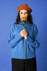 CHUNKY TURTLE KNIT, True Blue