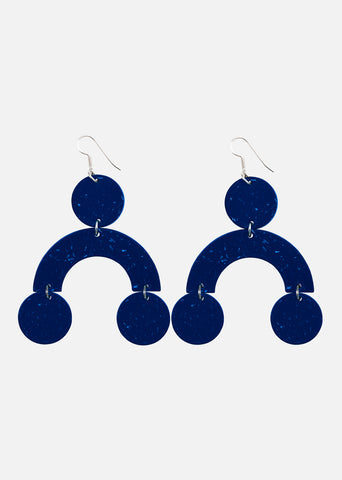 CURVES EARRINGS No.3, Sweet Blueberry