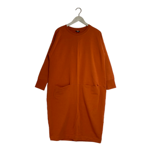Papu giant split dress, flame | woman S