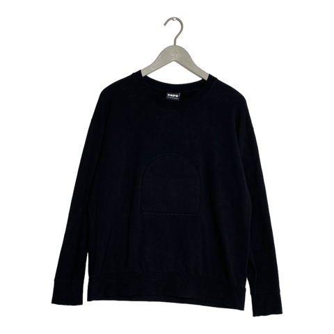 Papu logo sweatshirt, black | woman M