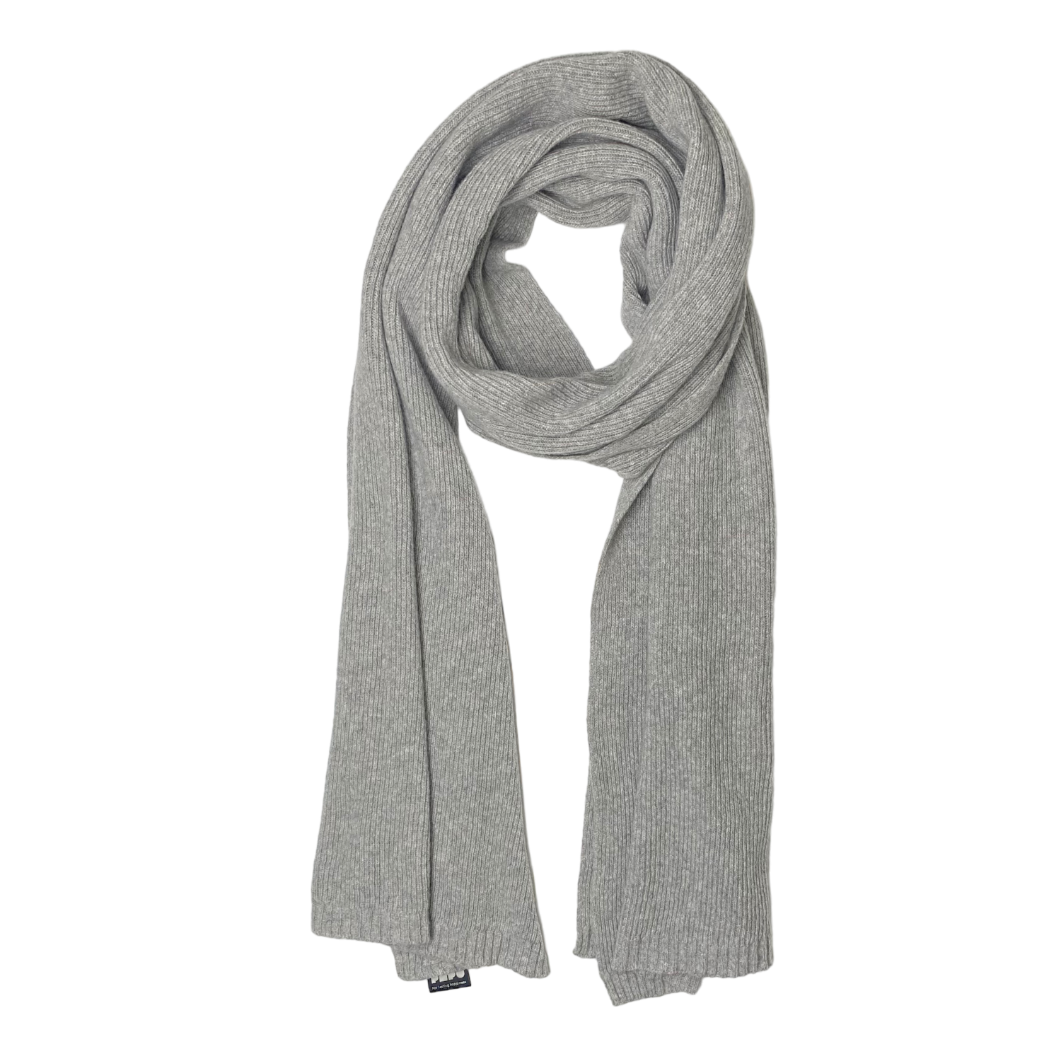 Papu giant wool cashmere scarf, melange grey | woman