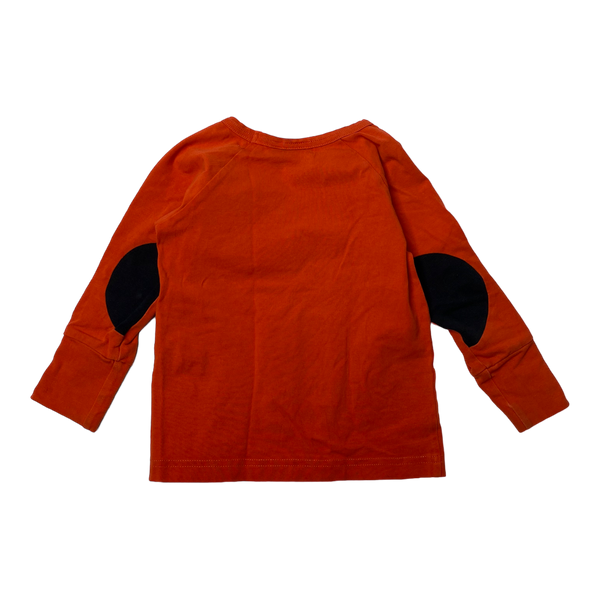 Papu patch shirt, orange | 74/80cm