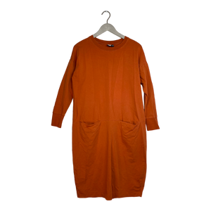 Papu giant split dress, rust | woman XS