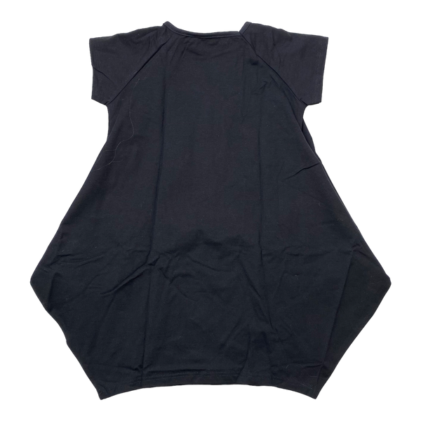 Papu t-shirt kanto dress, black | 110/116cm