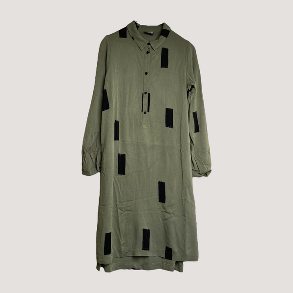 Papu woven dress, green | woman M