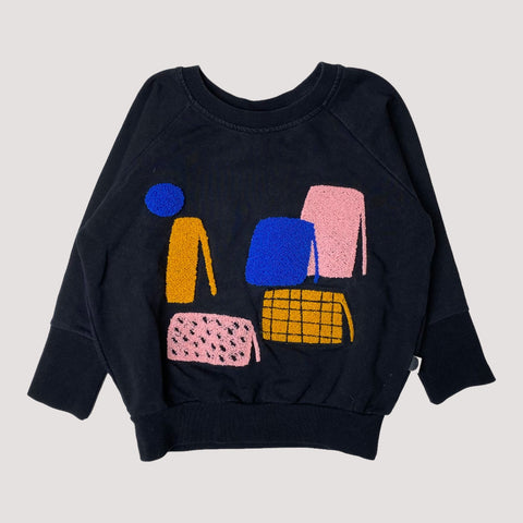 Papu sweatshirt, black | 86/92cm