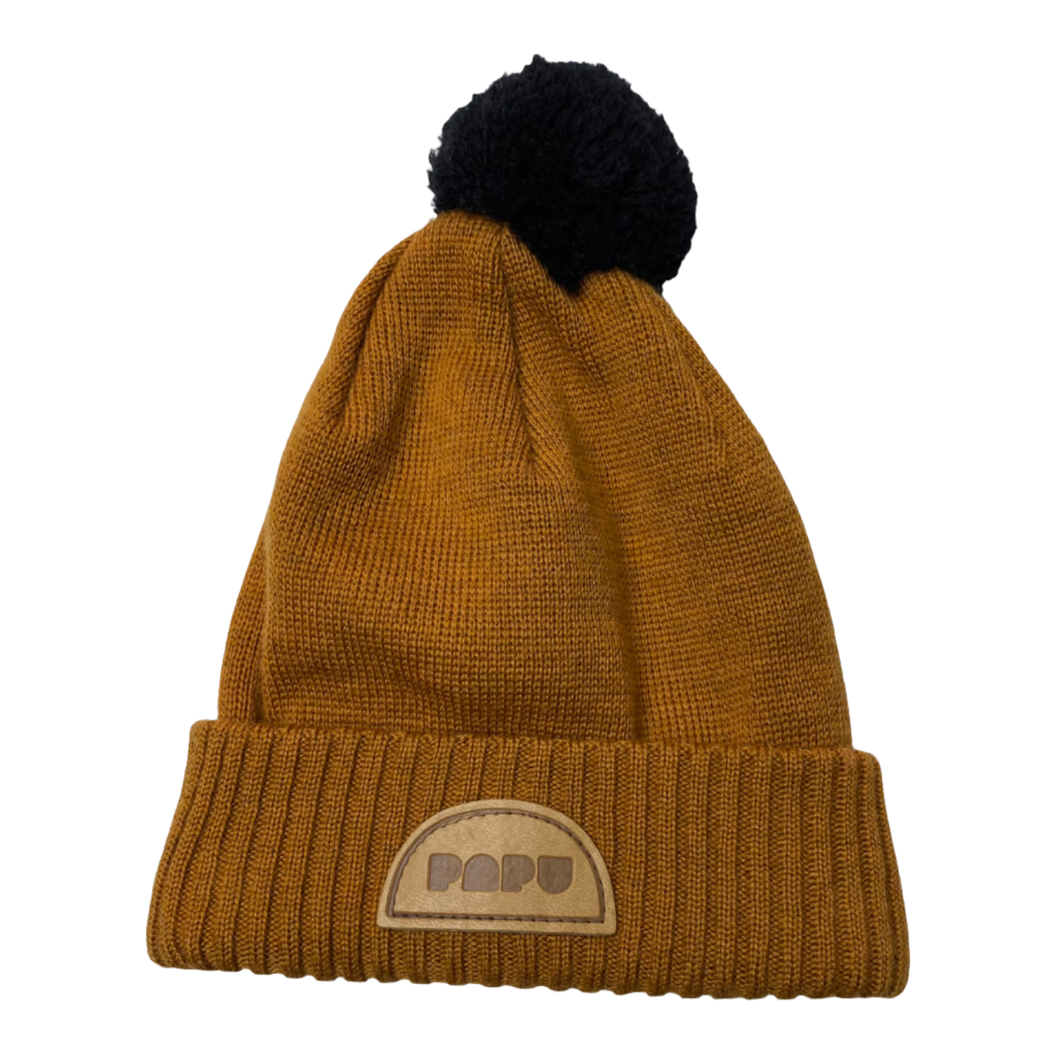 Papu merino pom beanie, carrot orange | 44cm