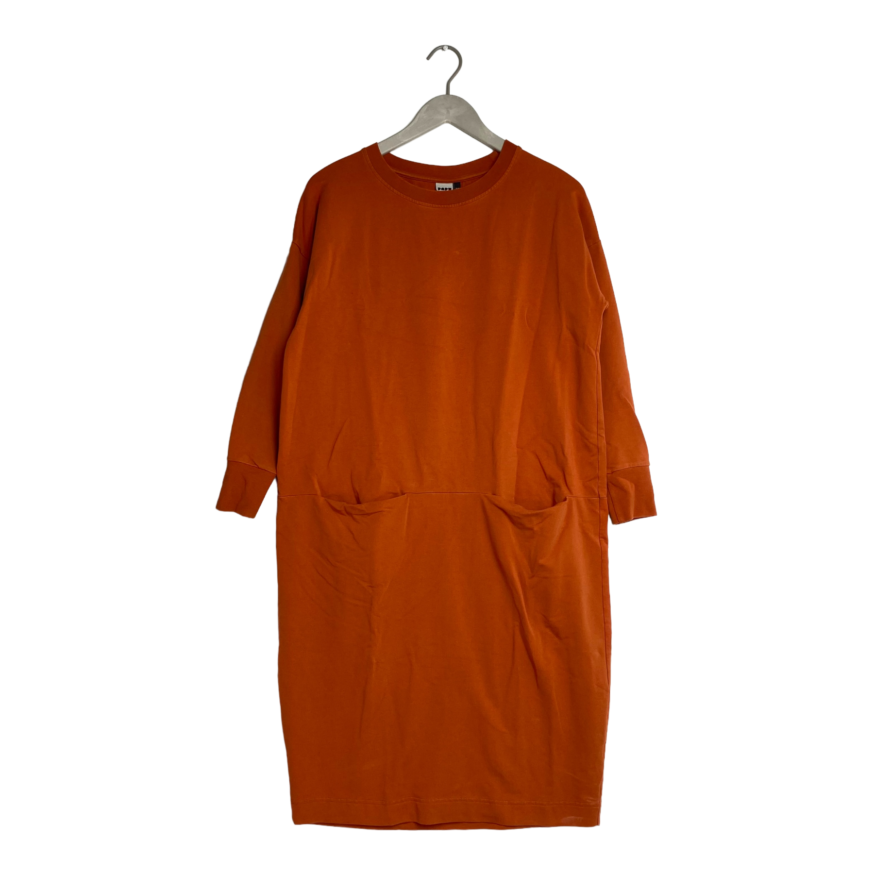 Papu giant split dress, carrot orange | woman XS