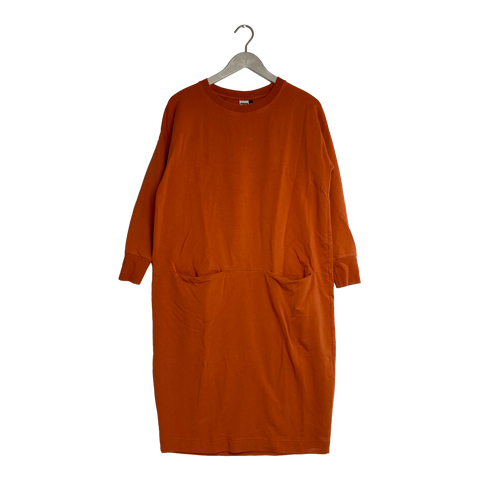Papu giant split dress, carrot orange | woman XS