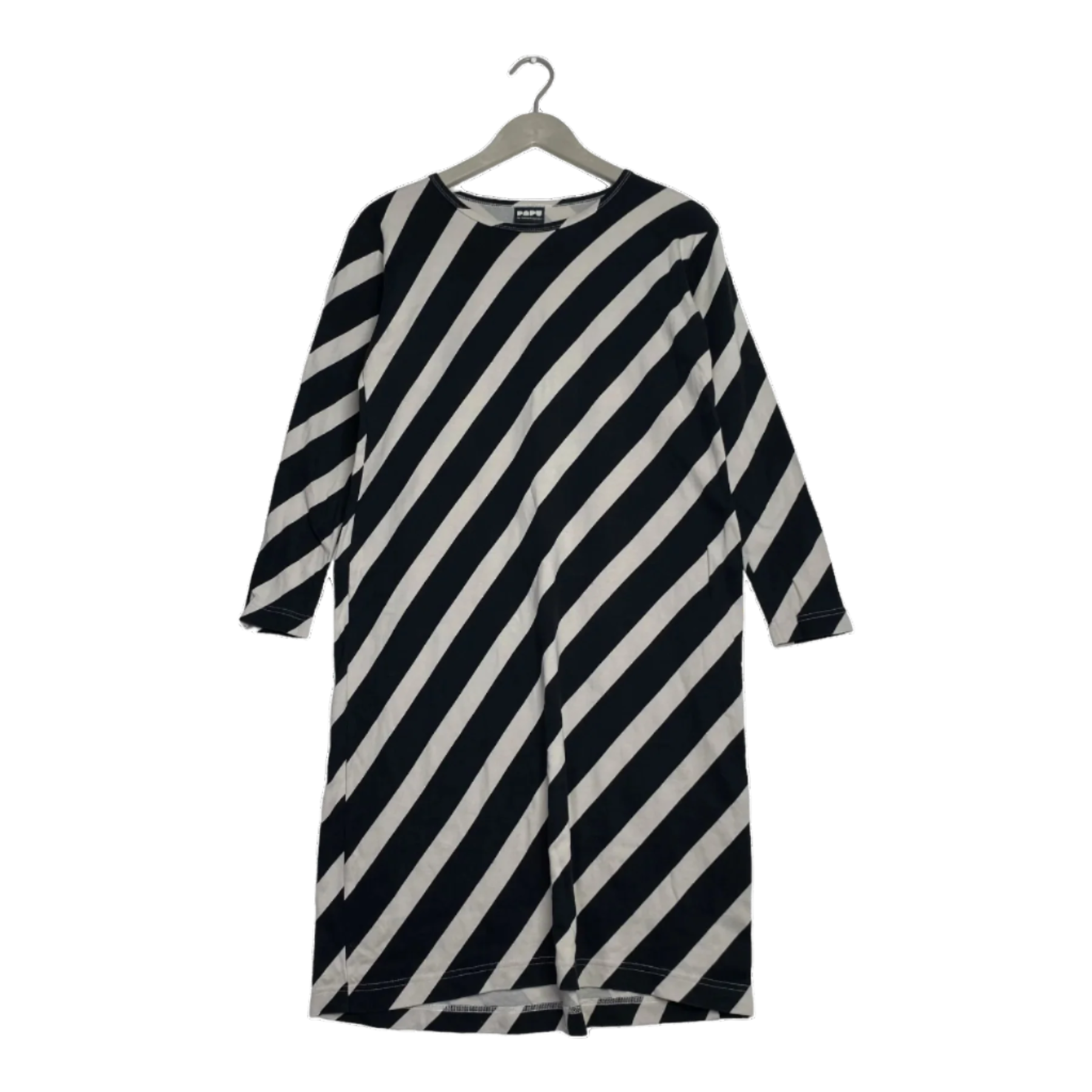 Papu stripe tunic, black/white | woman S