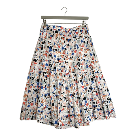 Skirt culottes, multicolor | woman XL