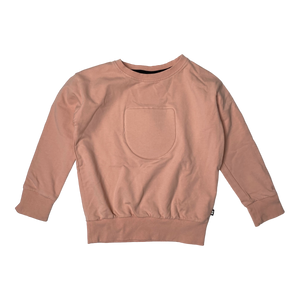 Papu logo sweatshirt, misty pink | 122/128cm