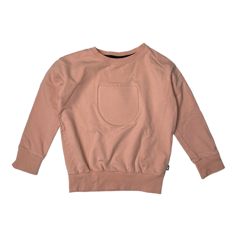 Papu logo sweatshirt, misty pink | 122/128cm