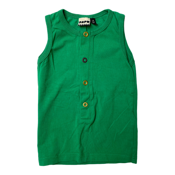 Papu button top, green | 74/80cm