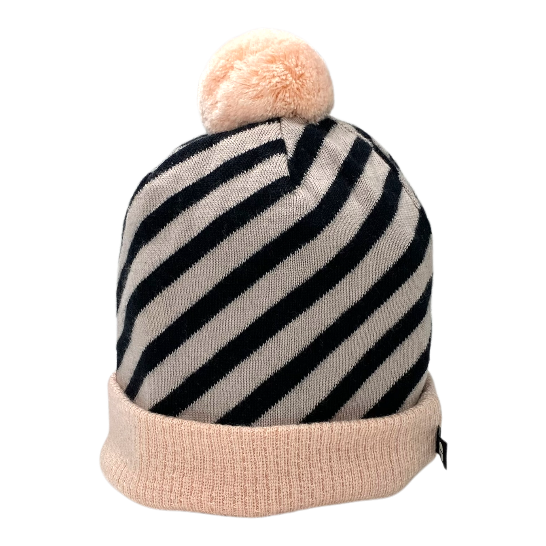 Merino pom beanie, misty rose | 3-5y