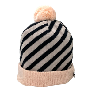 Merino pom beanie, misty rose | 3-5y