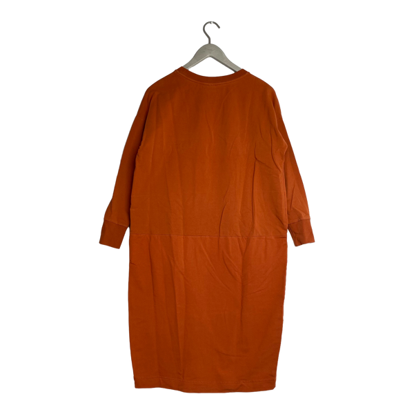 Papu giant split dress, carrot orange | woman XS