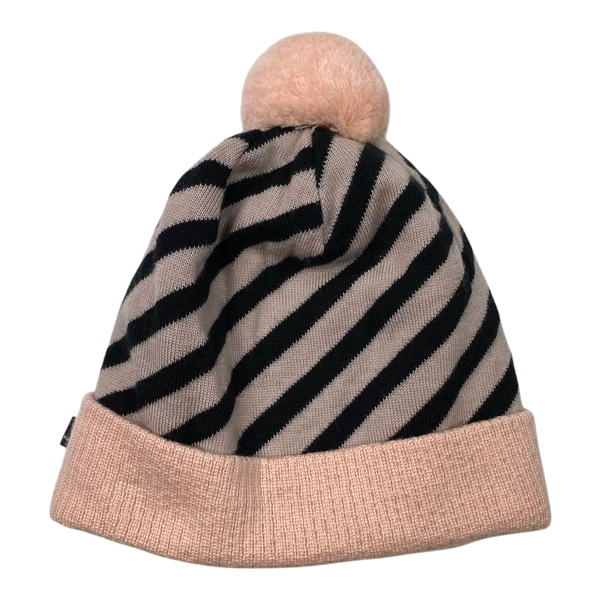 Merino pom beanie, misty rose | 3-5y