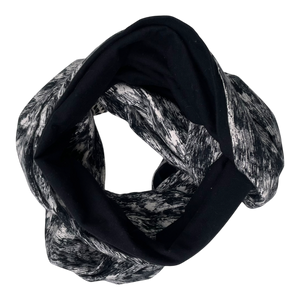 Papu tube scarf, black/white | onesize