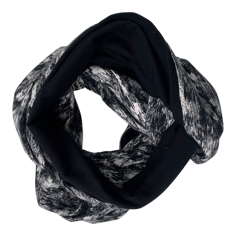 Papu tube scarf, black/white | onesize