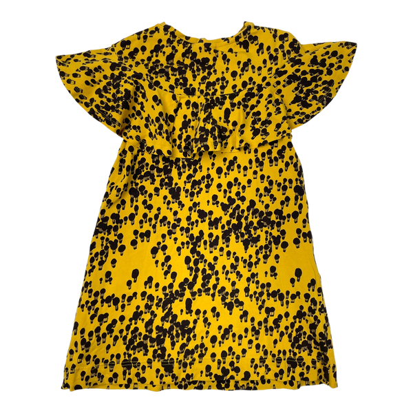 Dress, black/yellow | 122/128 cm