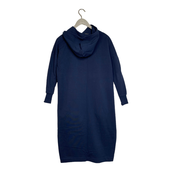 Papu giant split hoodie dress, midnight blue | woman XXS