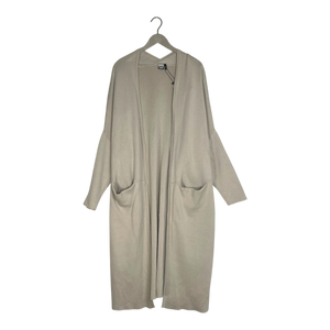 Long split cardigan, almond | woman M/L