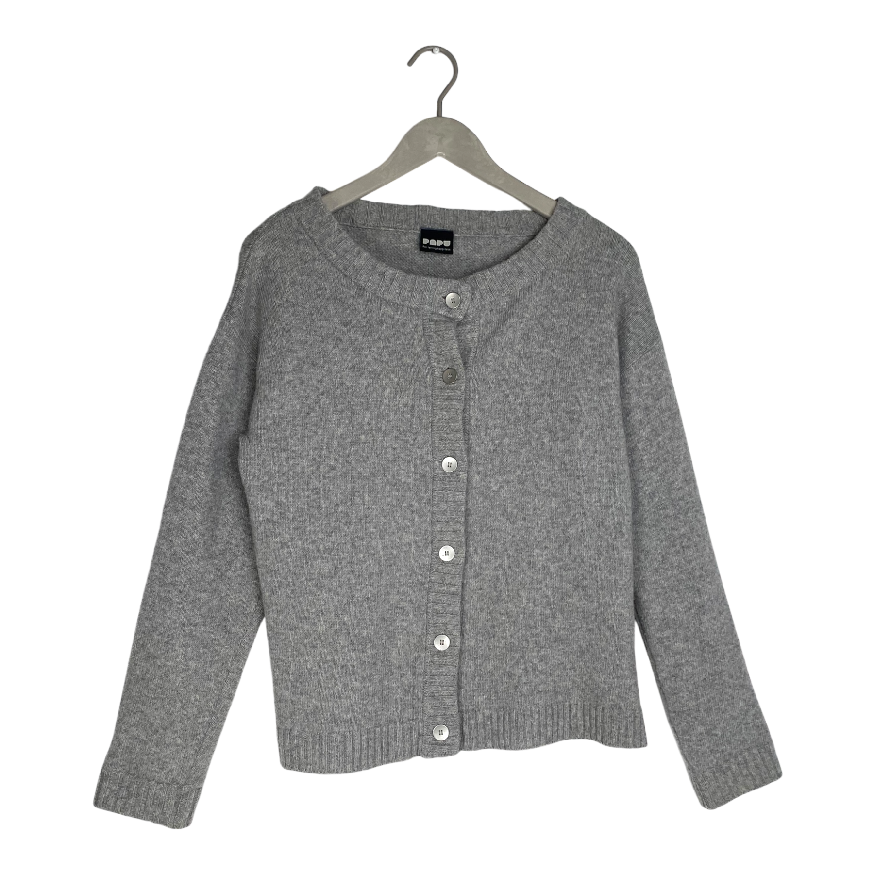 Merino wool cardigan, grey | women XS/S