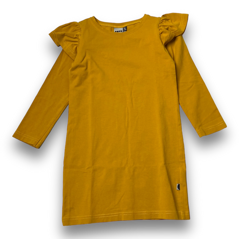 Papu frill dress, amber | 110/116cm