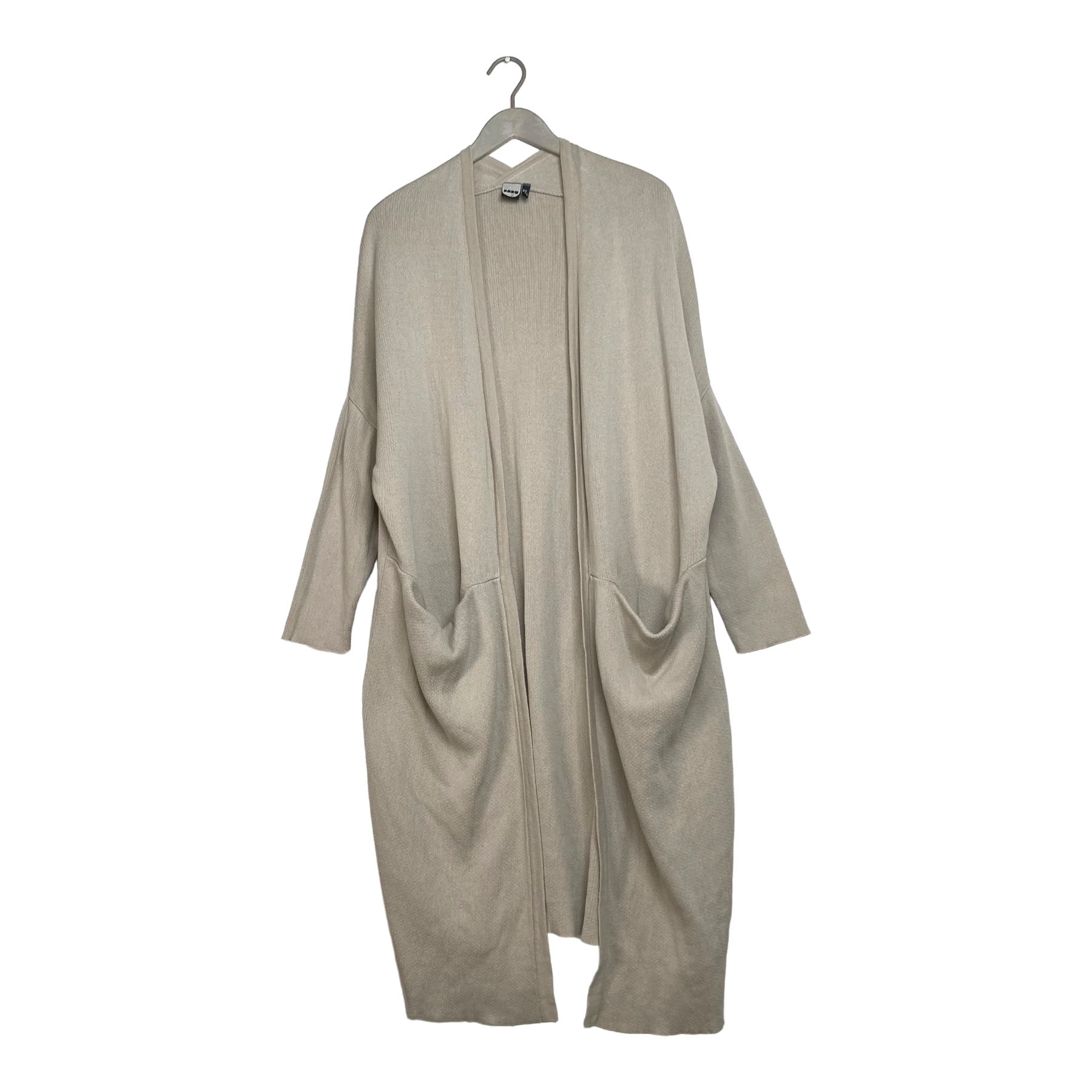 Papu long split cardigan, almond | women XS/S