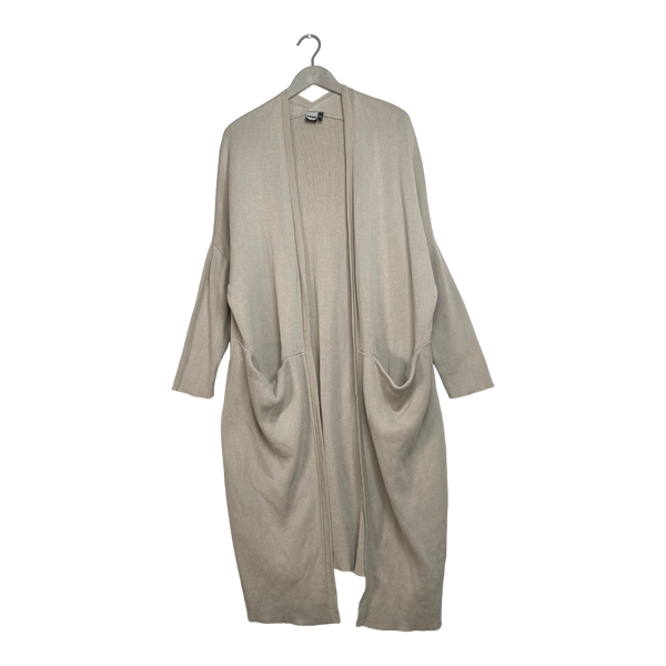 Papu long split cardigan, almond | women XS/S