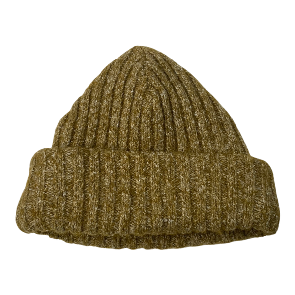 Merino wool giant beanie, olive green | woman